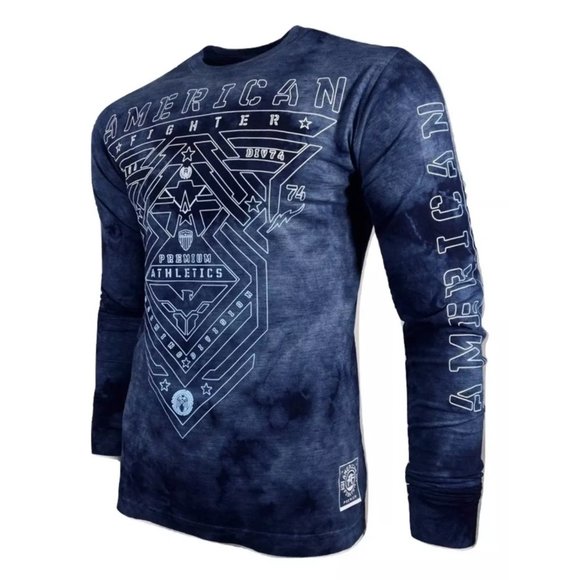 AMERICAN FIGHTER Men's T-Shirt L/S PALMDALE TEE - Picture 8 of 9